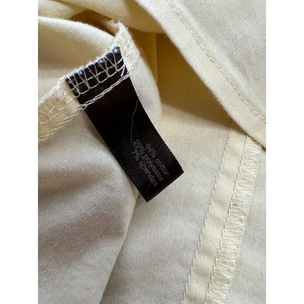 The Limited Yellow Ruffled Button Up Shirt Size Small